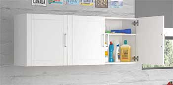 Callahan Upper Wall Cabinets with Shaker Style Doors to Use Above Washer and Dryer