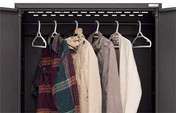Tall Garage Locker Closet for Hanging Clothes