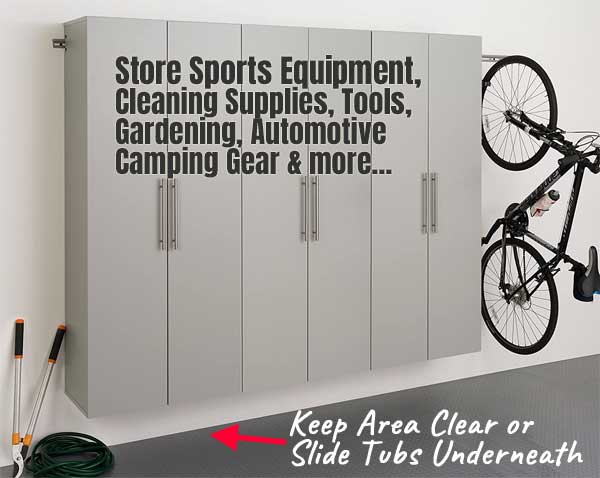 How to Organize Prepac HangUps Wall Cabinets and Get the Most of Your Garage Space