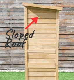 Sloped Shed Roof Ideal for Rain/Snow