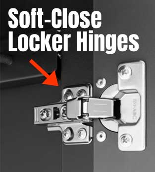 Soft Close Locker Hinges - Upgraded Feature